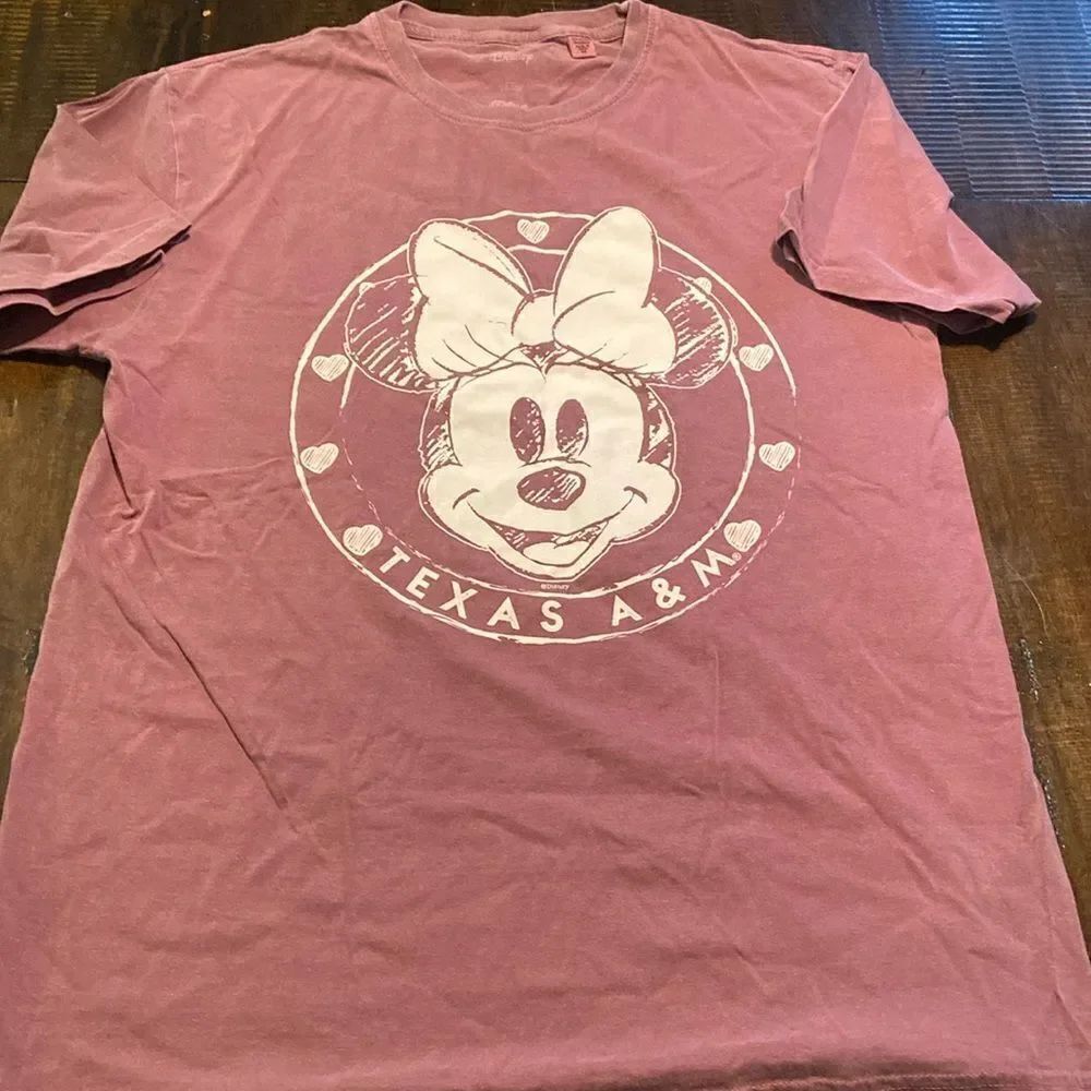 Disney Mini Mouse Texas A&M s Tee Shirt Medium